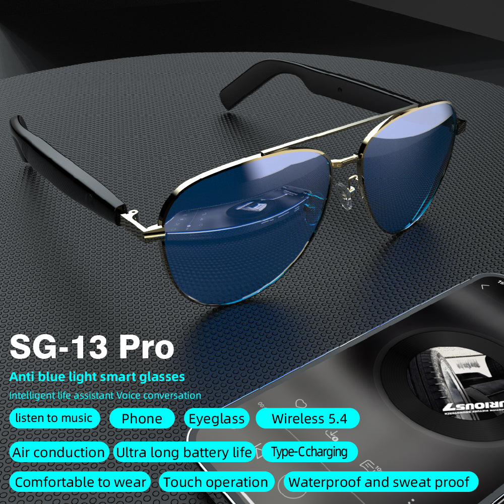 Smart Glass Smart Eyewear Étape dans le monde Verres résistants aux UV haute définition HIFI S
