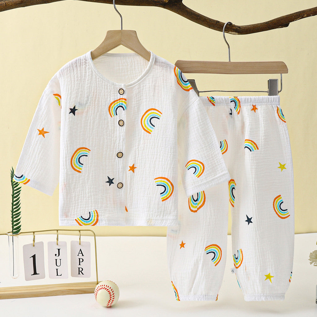 Garçons Top et Pantalons en coton manches longues