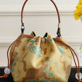 Chanson traditionnelle Brocade brodée Petit sac à main carré