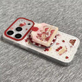 Fraise Cake Magnetic Holder Boîtier de téléphone compatible