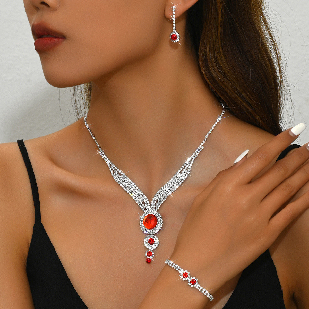 Collier geométrique de style européen et américain