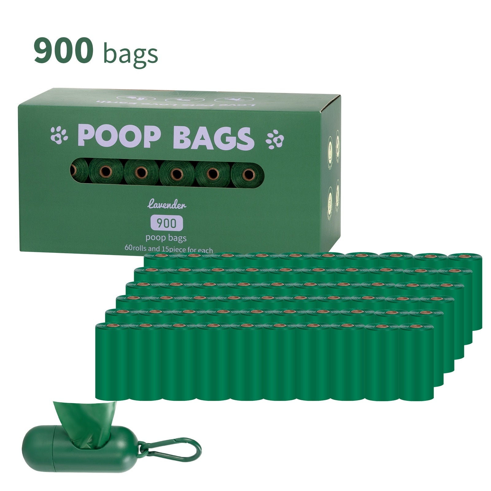 Poignée sac de déchets de chien EPI Vest Poop Sacs de ramassage Degradable Cat Litter Bag
