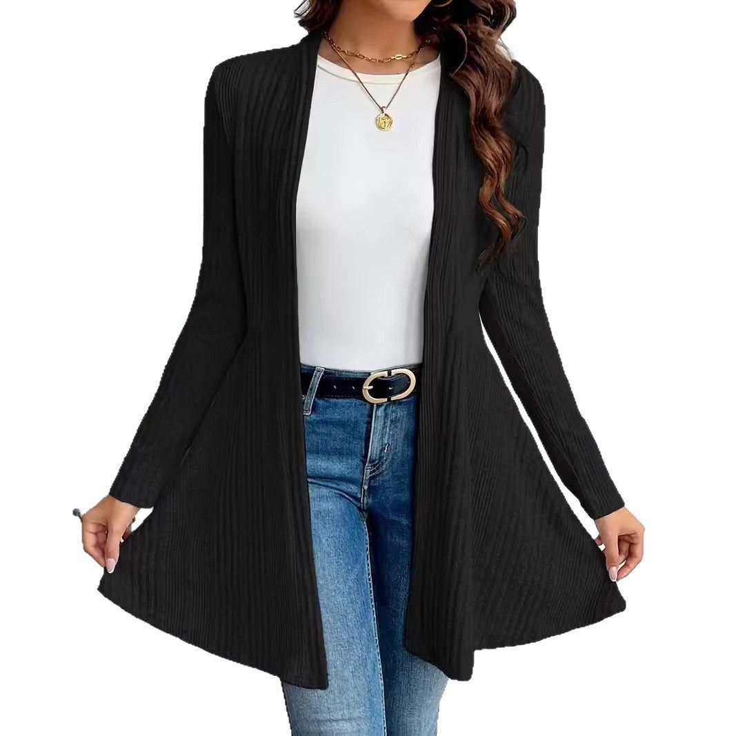 Cardigan brossé pour porter des vêtements de dessus