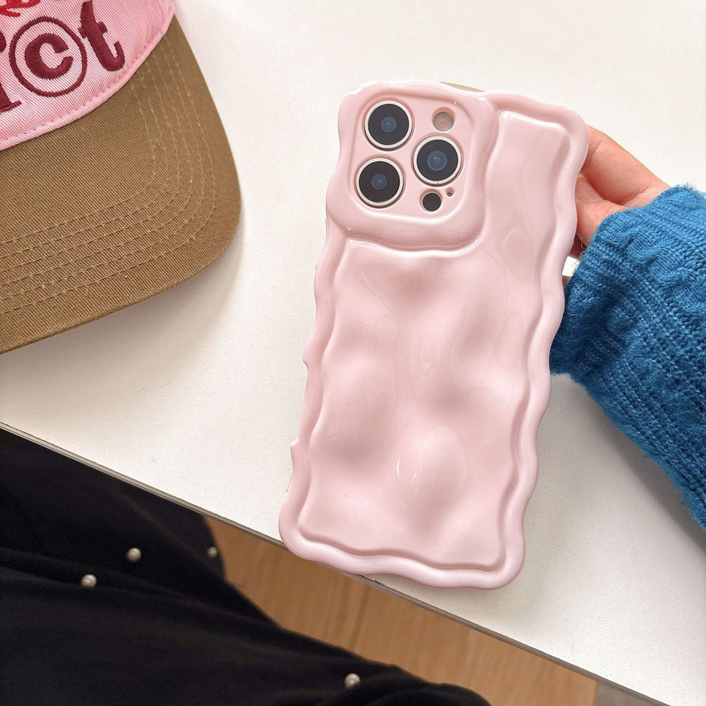 Ins Niche Water Ripple pour 17pro Max Phone Case