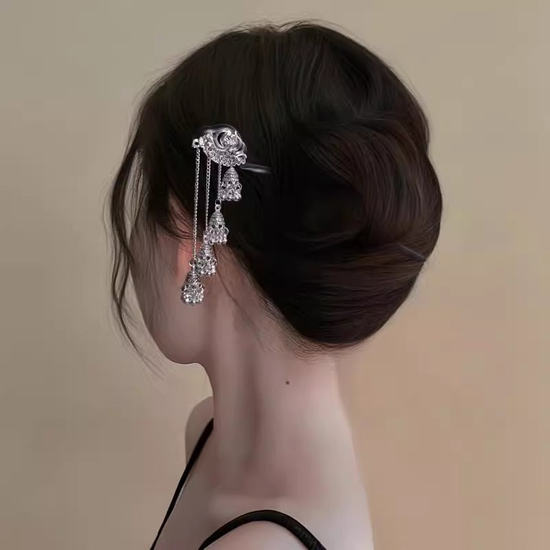 Tassel and Bell Hairpin Hair-leasing Hair Clip Femme Tête