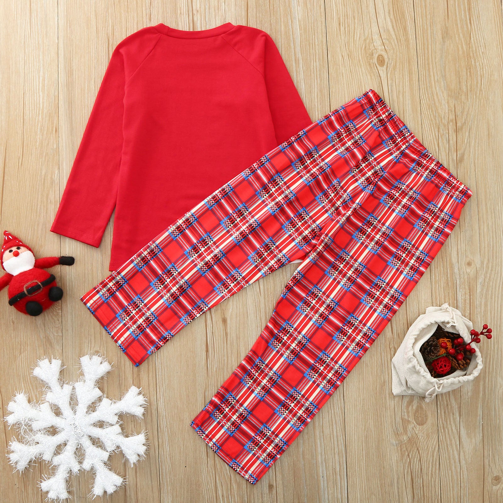 Pyjama imprimé à manches longues et vêtements de maison