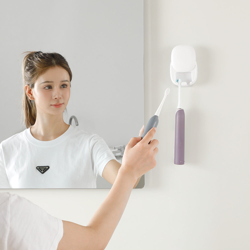 Dispositif de désinfection de brosse à dents murale sans forage