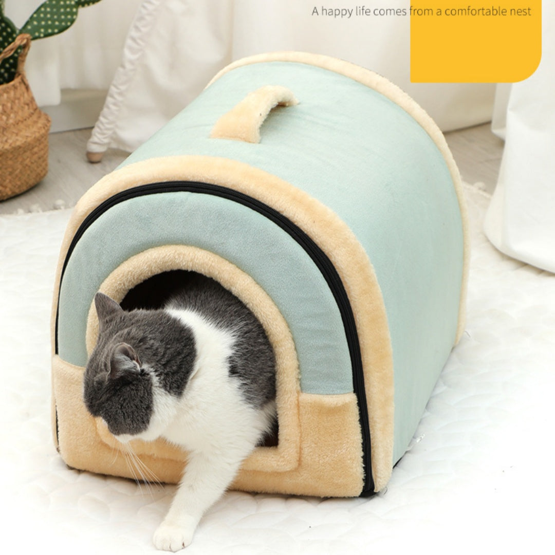 Poignée portative Pet Bed Petit et moyen lit chaud Kennel