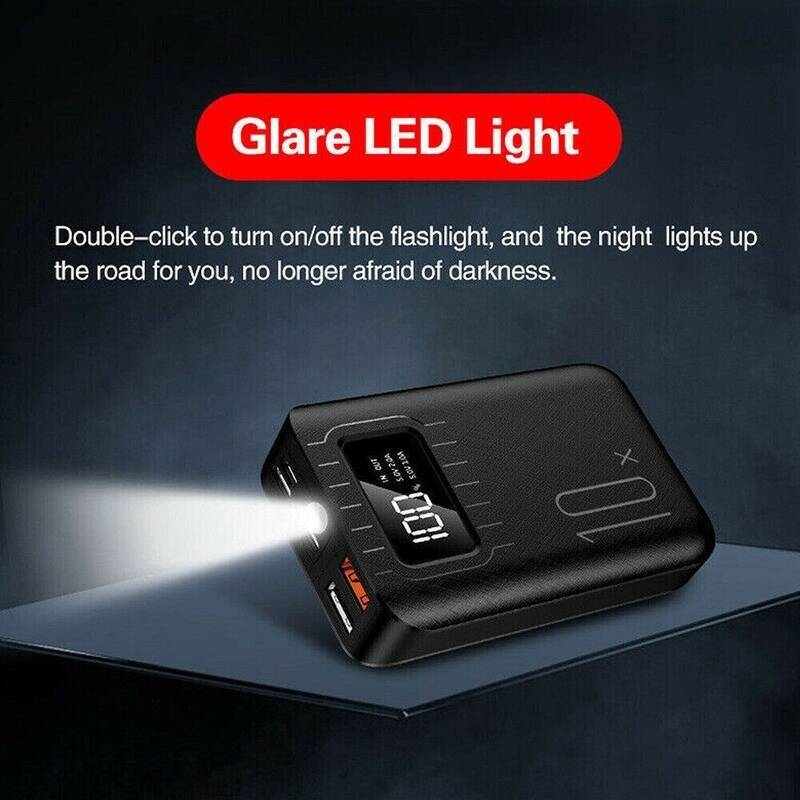 10 000 MAh Portable Fast Charger Power Bank avec double USB