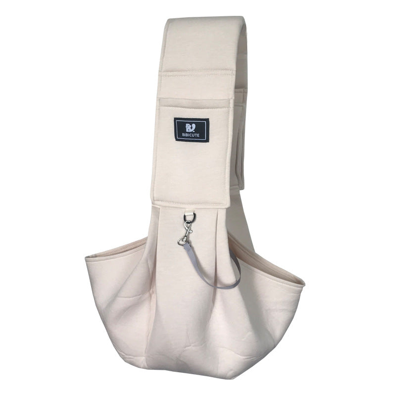 Sac à dos élégant et compact pour les épaules d'animaux de compagnie qui peut également être écrit comme un sac de corps croisé