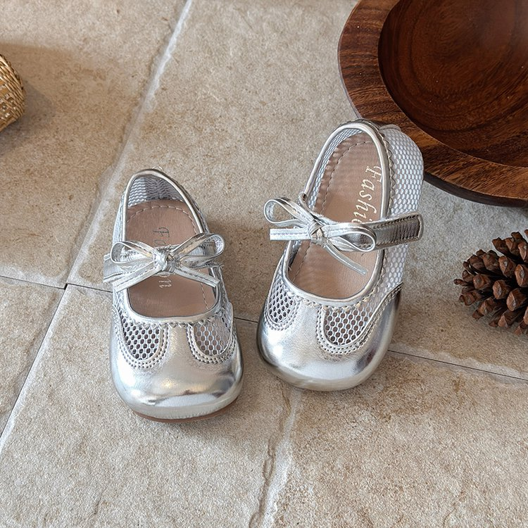 Chaussures en cuir Mesh pour filles
