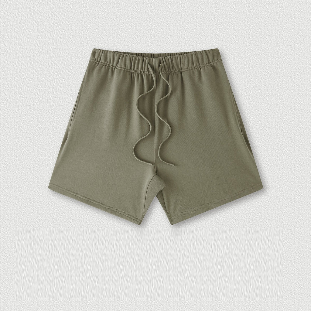 Couleur de la Terre Style de base Short en coton moyen et grand pour enfants