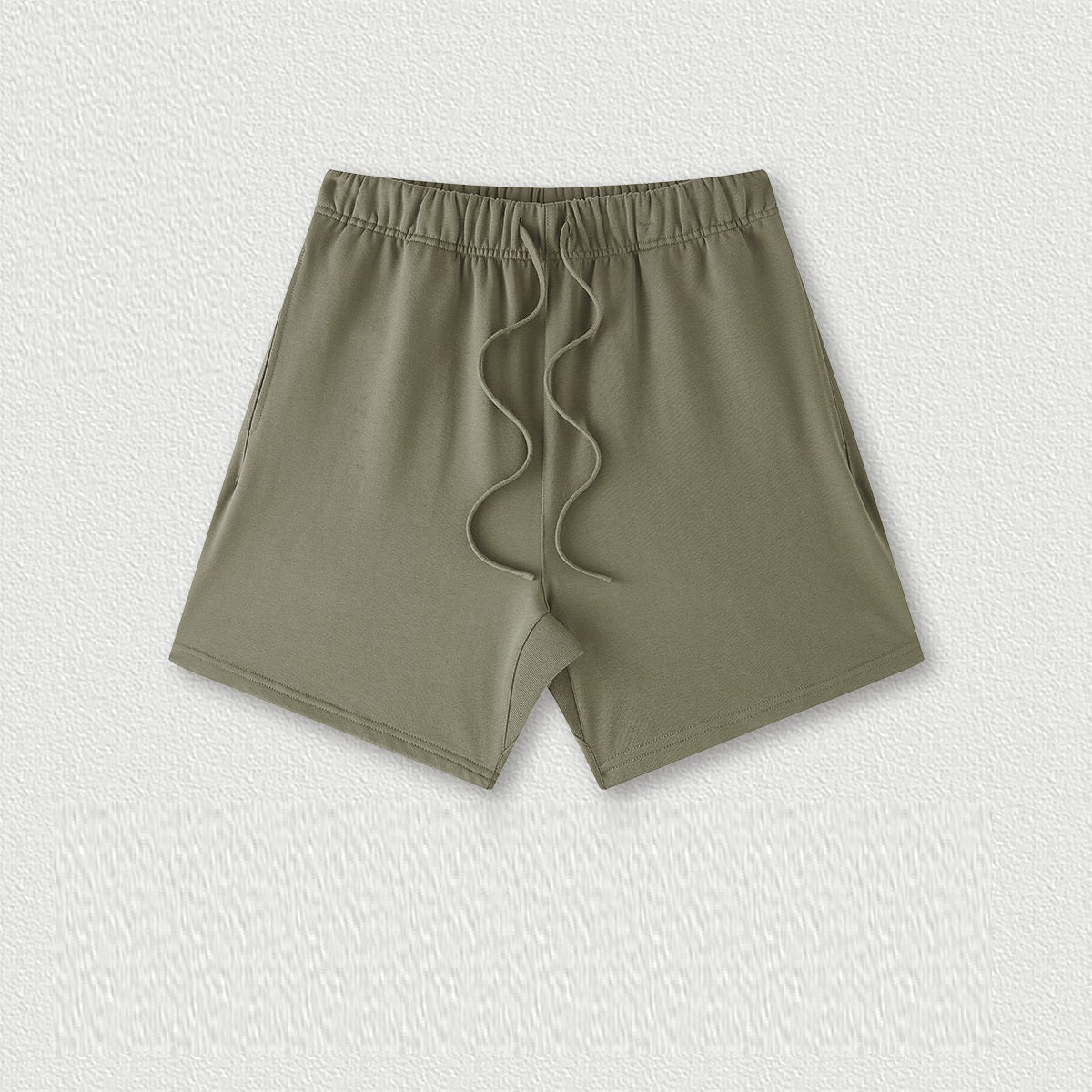 Couleur de la Terre Style de base Short en coton moyen et grand pour enfants