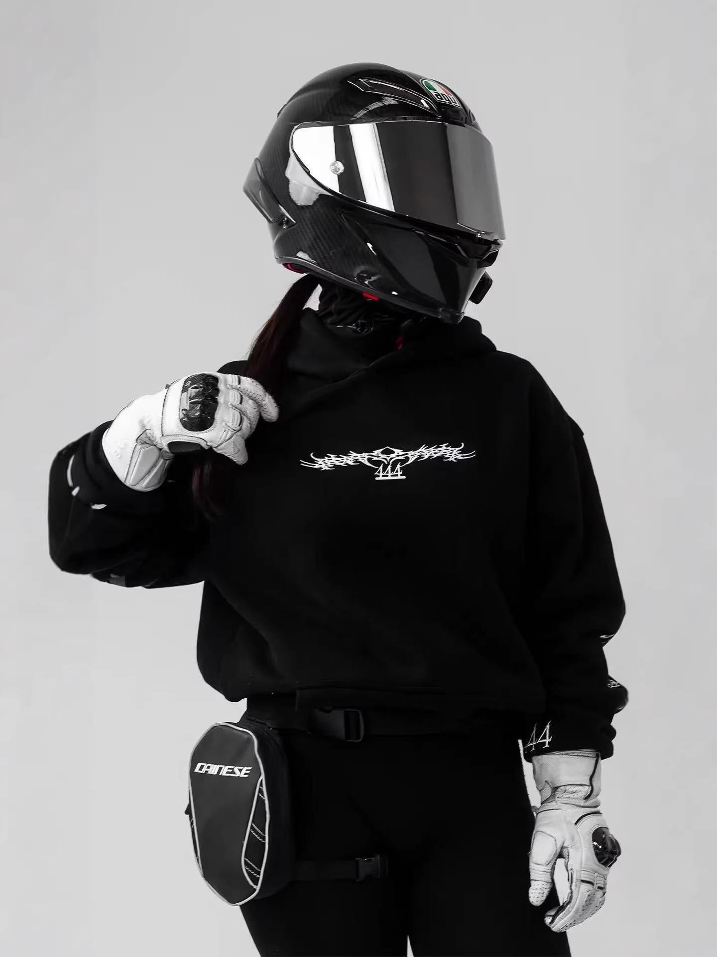 Noctilucent 3D Digital Print Street Motorcycle Top