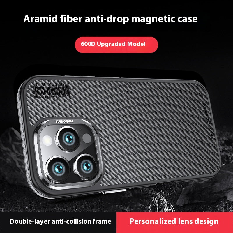 Étui téléphonique résistant à la chute de fibre d'aramide