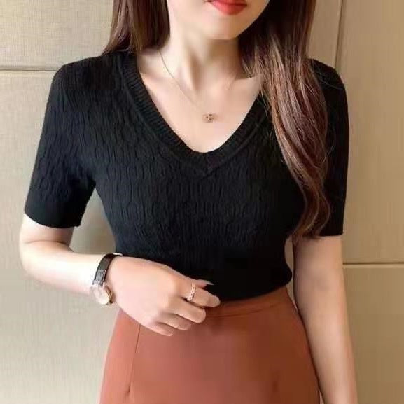 Chemise intérieure tricotée haut courte bas