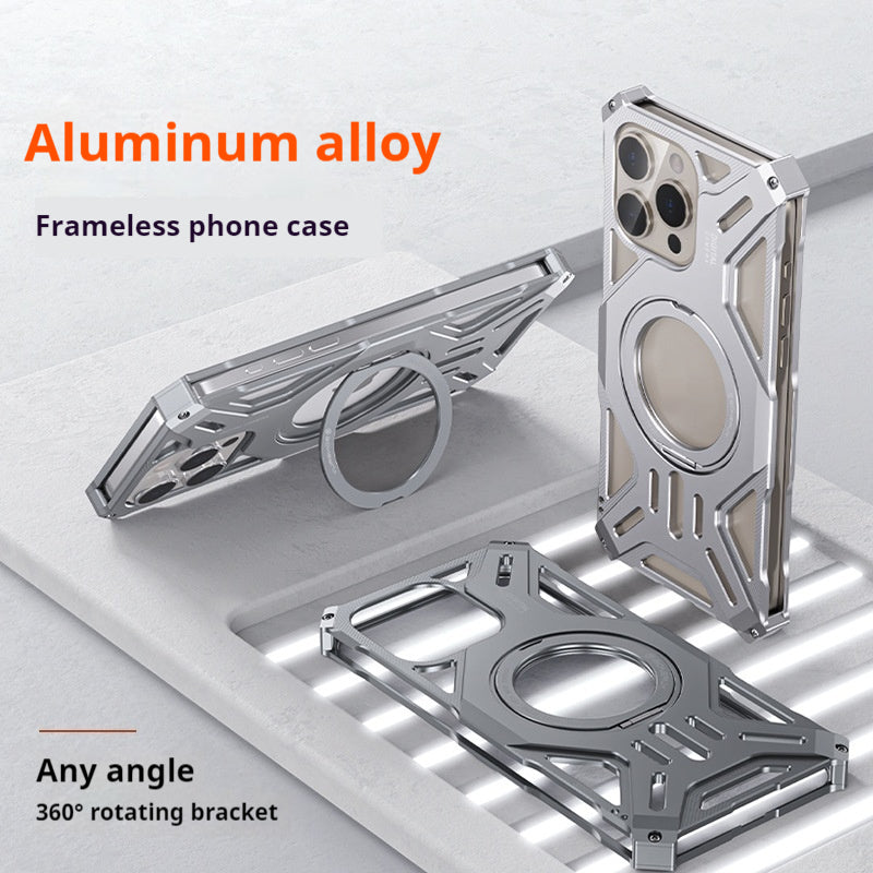 Coffret rotatif magnétique en alliage d'aluminium