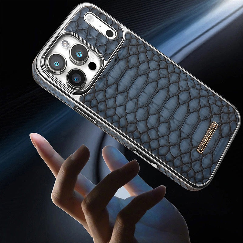 Leather véritable avec snake-pattern Design Léger-luxe Business Style Case pleine enveloppe