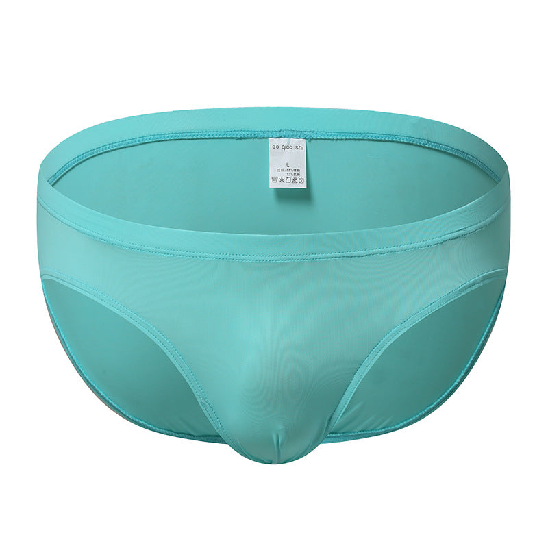 Ultra-mince Nylon Ice Silk Underwear Homme Confortable Couleur Solide Transparent Trendy Homme