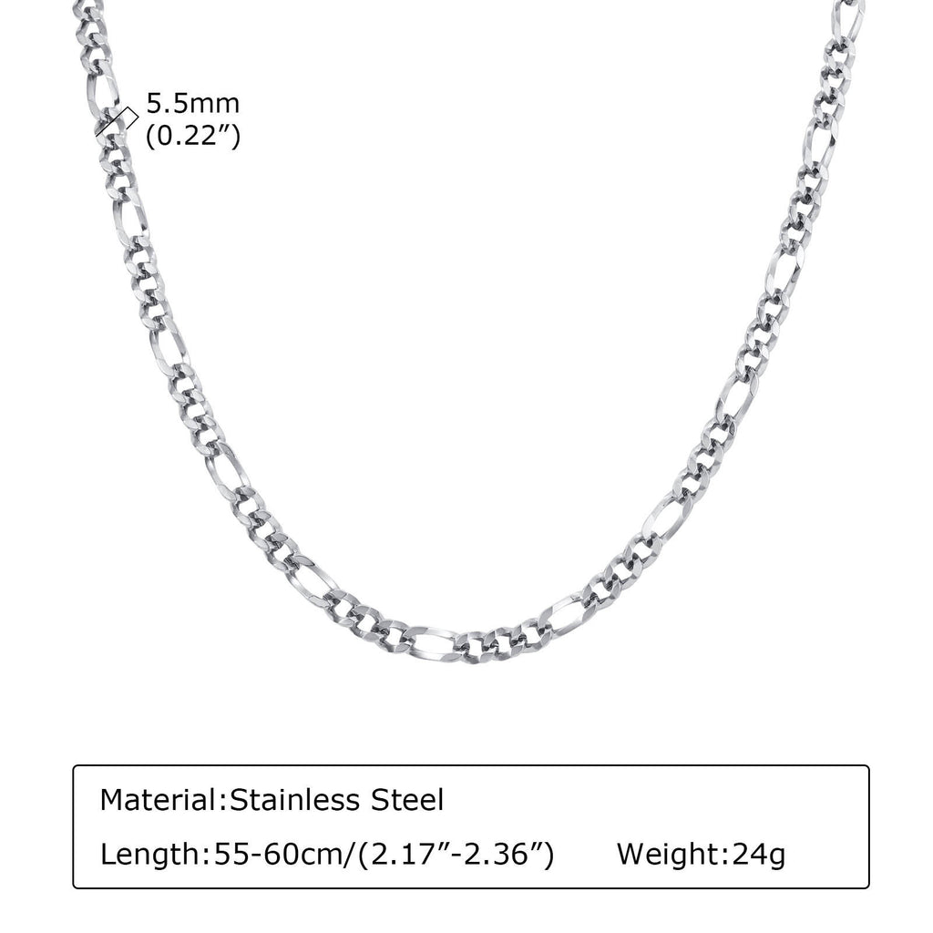 Collier en acier inoxydable pour hommes