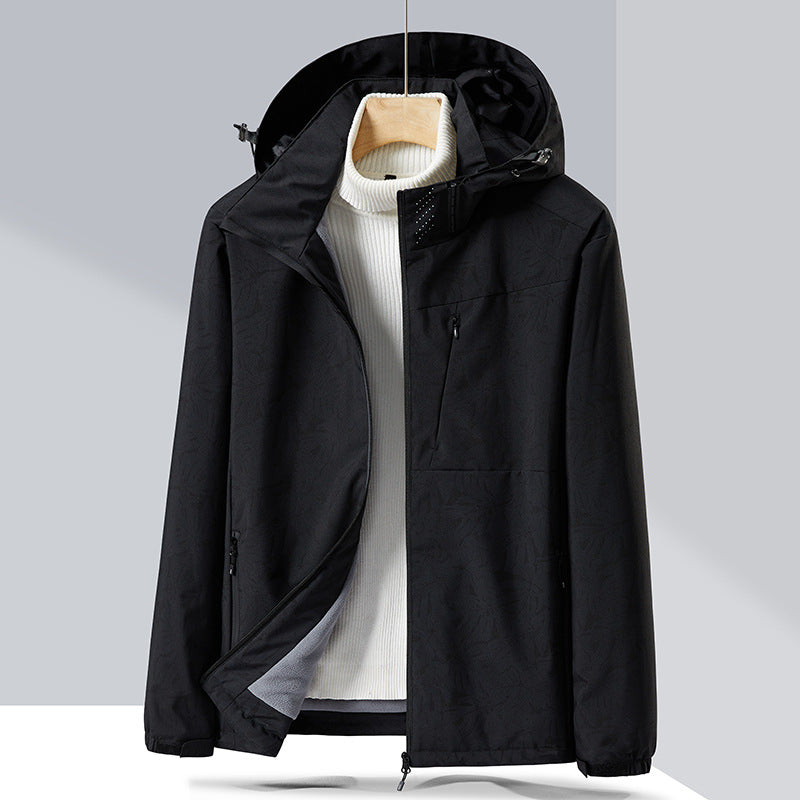 Couple Veste à couche unique Windproof Sports Tissu rembourré doublé