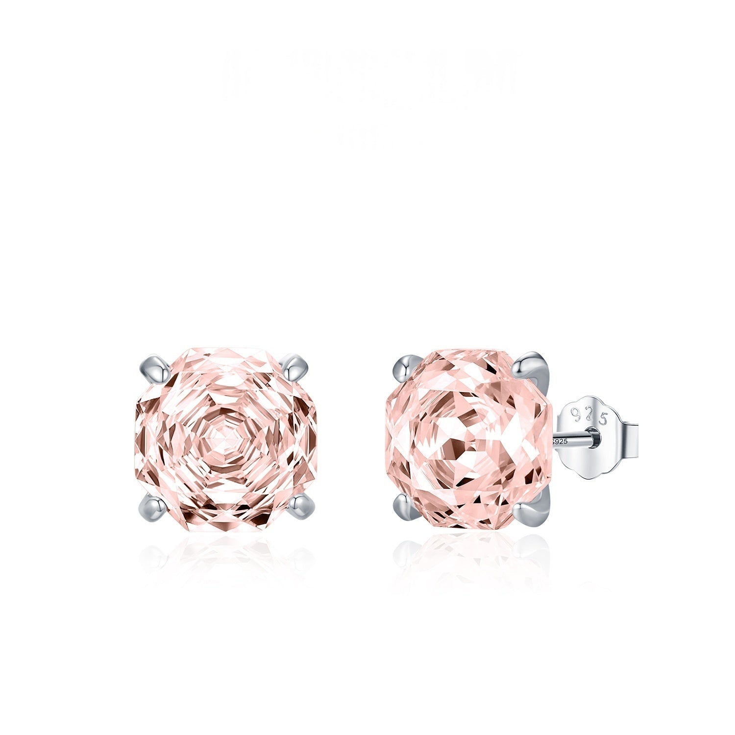 Boucles d'oreilles en diamant brillant taille rose Unisex Accessoire