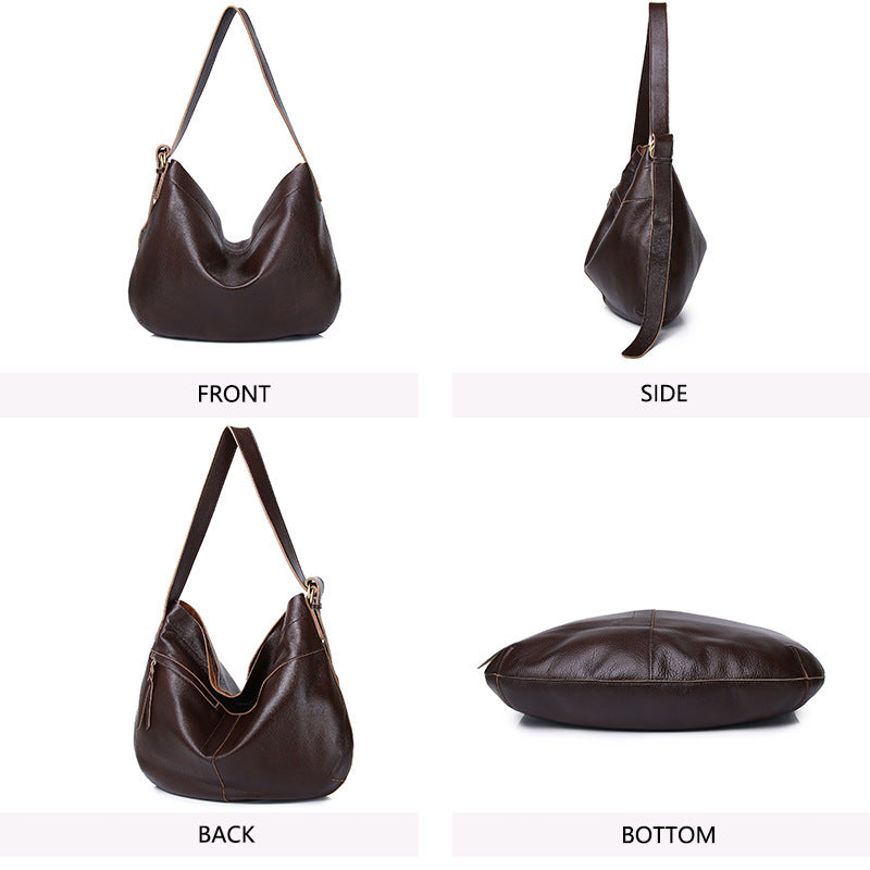 Sac de corps en cuir véritable en cuir doux