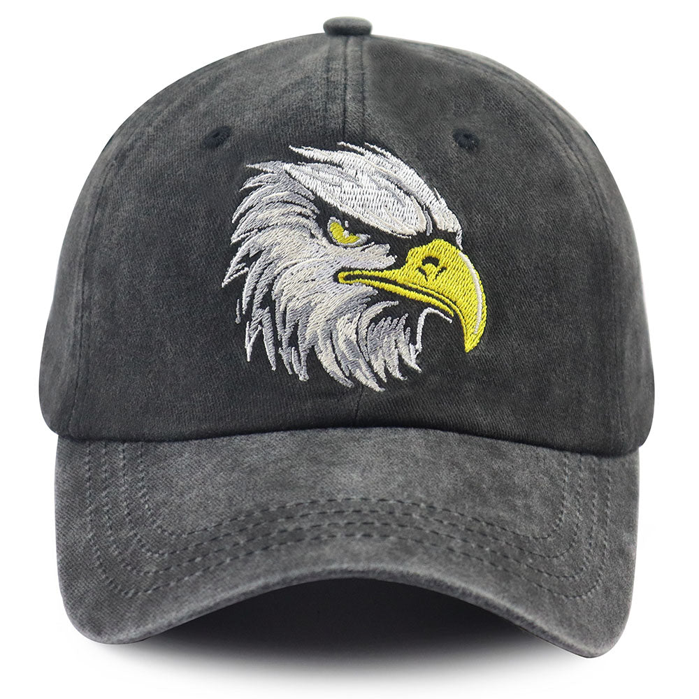 Chapeaux à tête d'aigle à tête blanche brodée de 2pcs