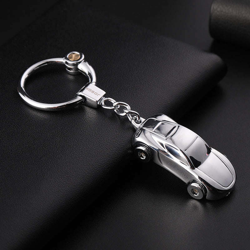 Porte-clés mignon de voiture couple lumière-sur