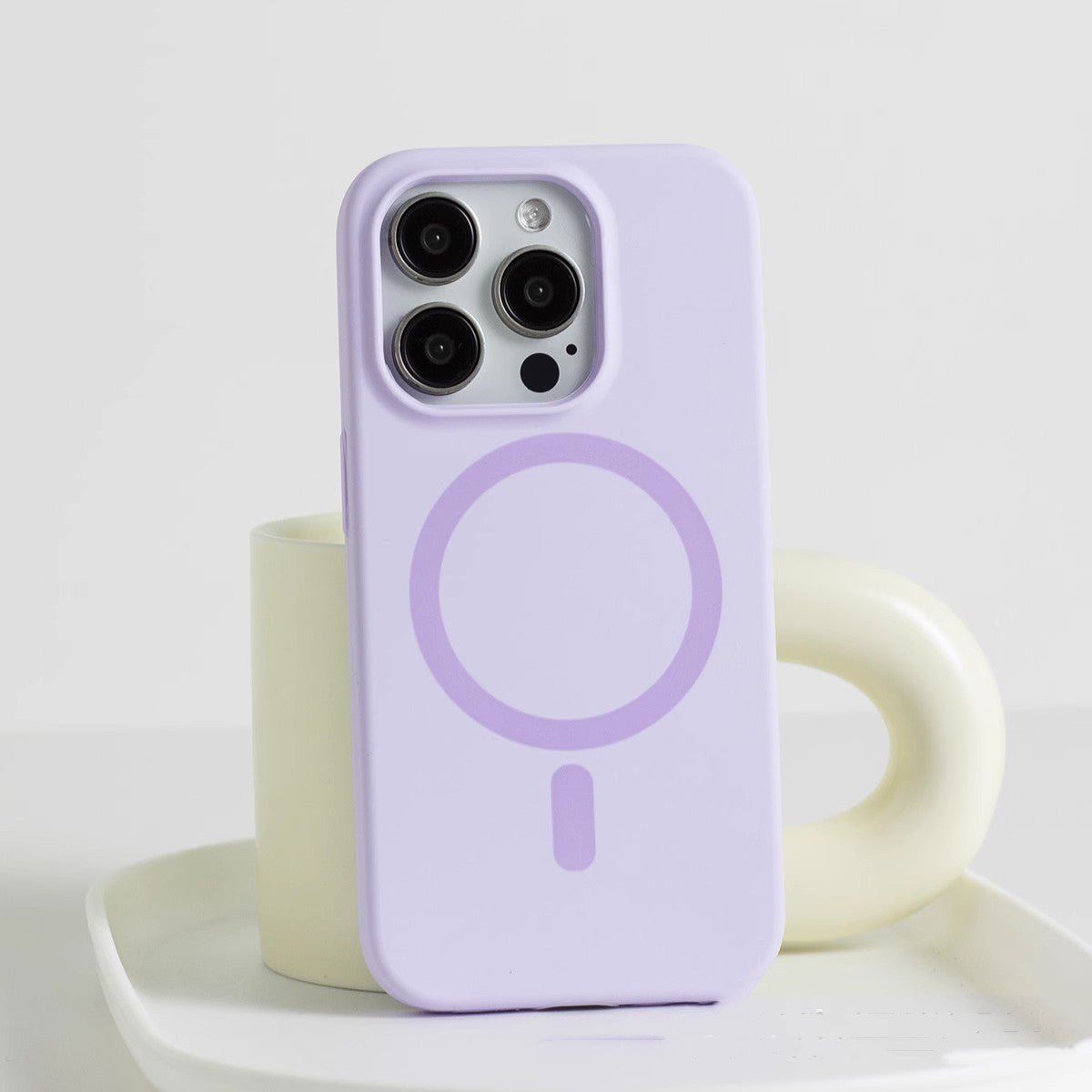 Cas de téléphone à charge magnétique liquide tout compris IPh