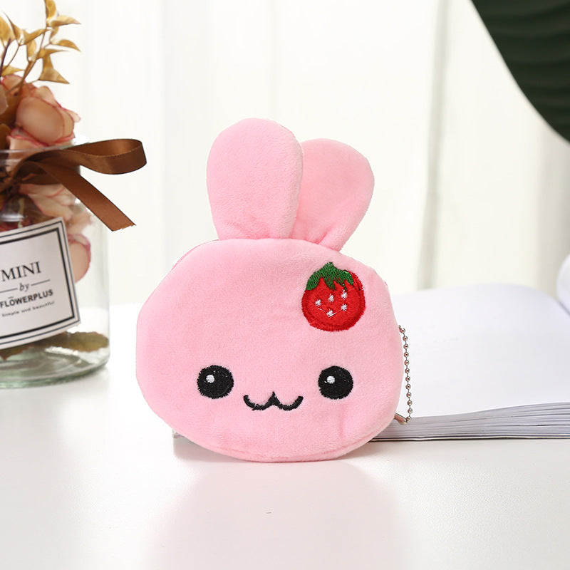 En peluche Mignon Coin Purse Cartoon Cloth cas clé pour femmes