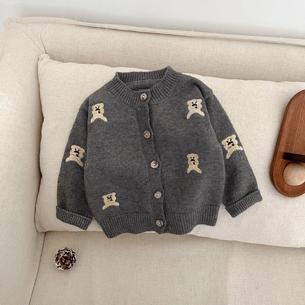 Autumn Mode tricoté Cardigan mignon enfant manteau