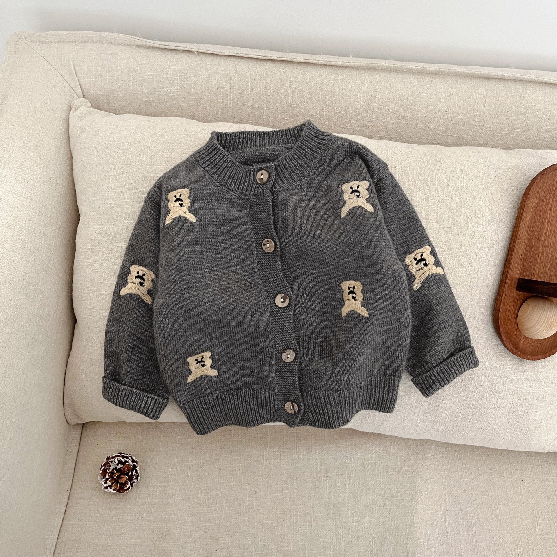 Autumn Mode tricoté Cardigan mignon enfant manteau