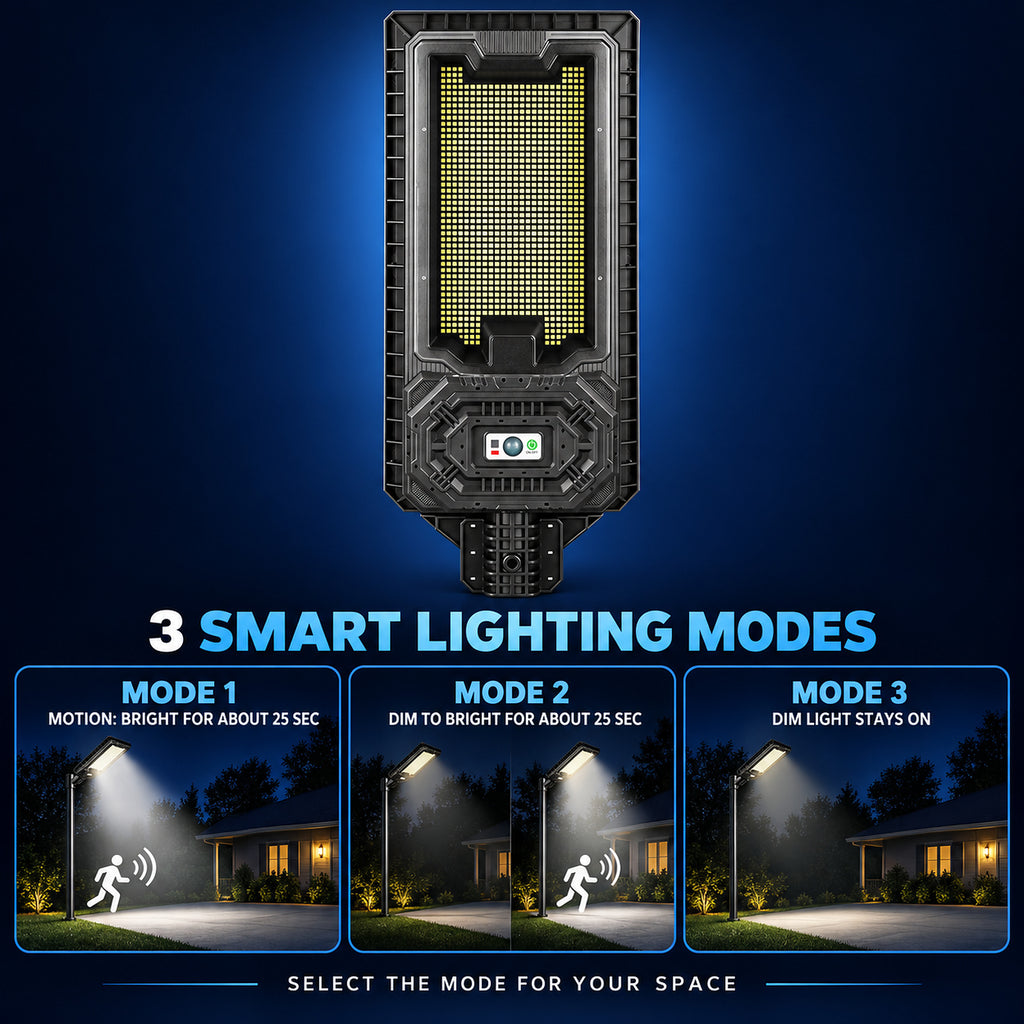 Solar Powered Motion Sensor Outdoor Light W7115 2 Noir pour Garden Yard Street Wall LED