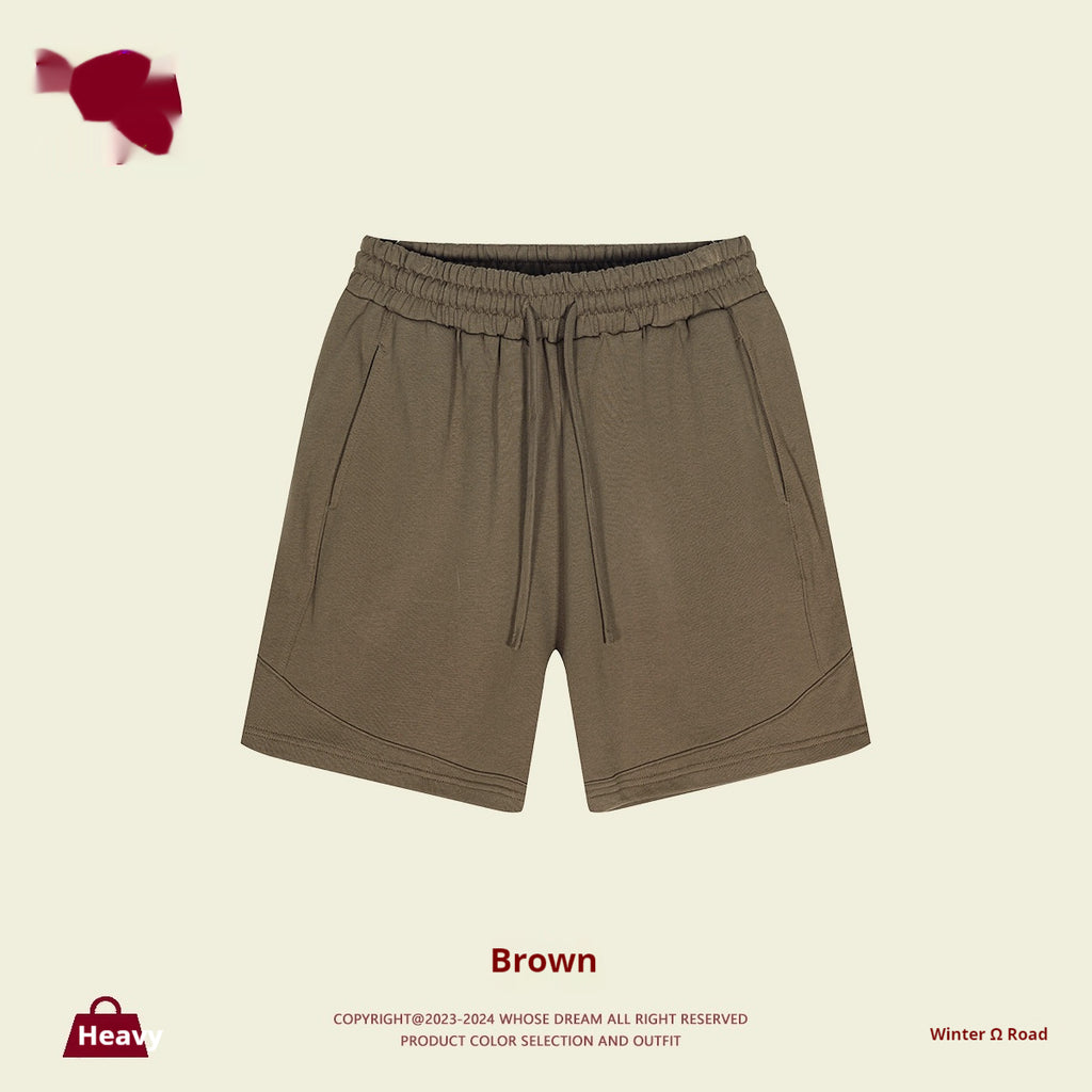 Solid Couleur Loose Moyen et Grand Short enfant Style basique Short sportif