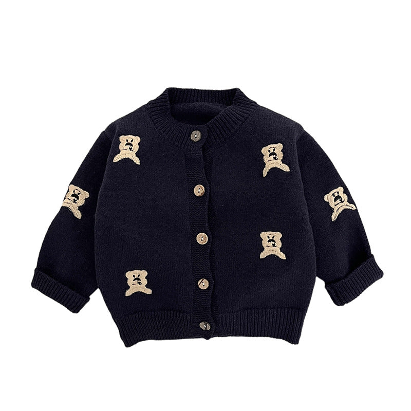 Autumn Mode tricoté Cardigan mignon enfant manteau