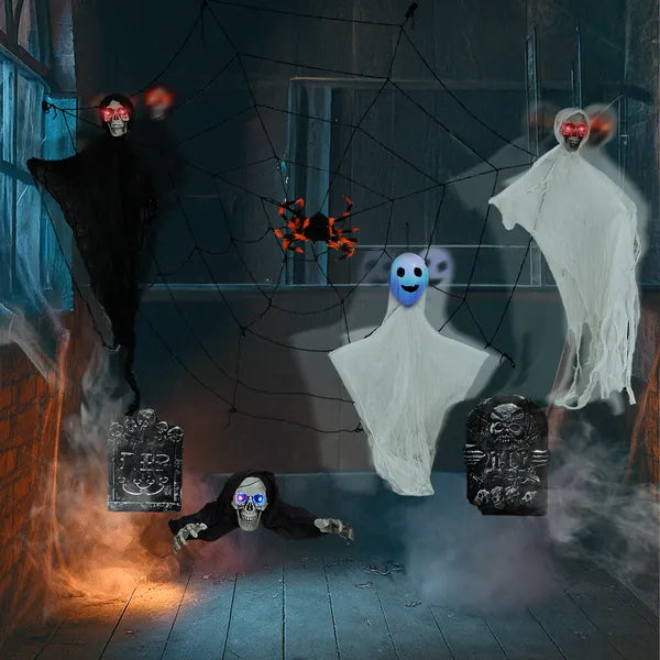 Décorations d'Halloween en plein air 8 pièces