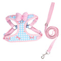 Petite poitrine de chiot Harnais chien laisse corde de marche