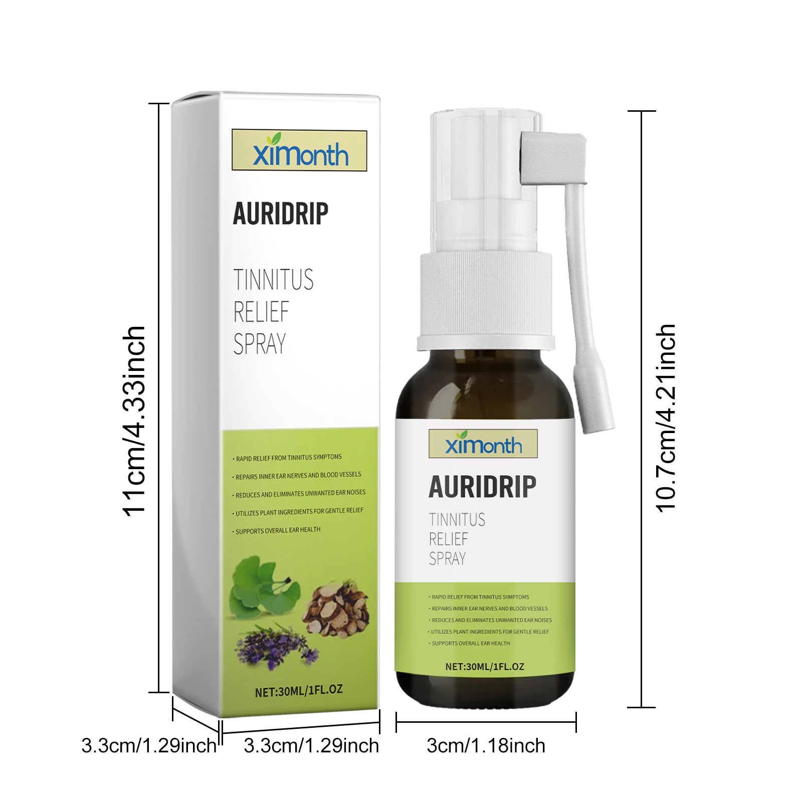 Spray apaisant à l'oreille 30ml-boîte