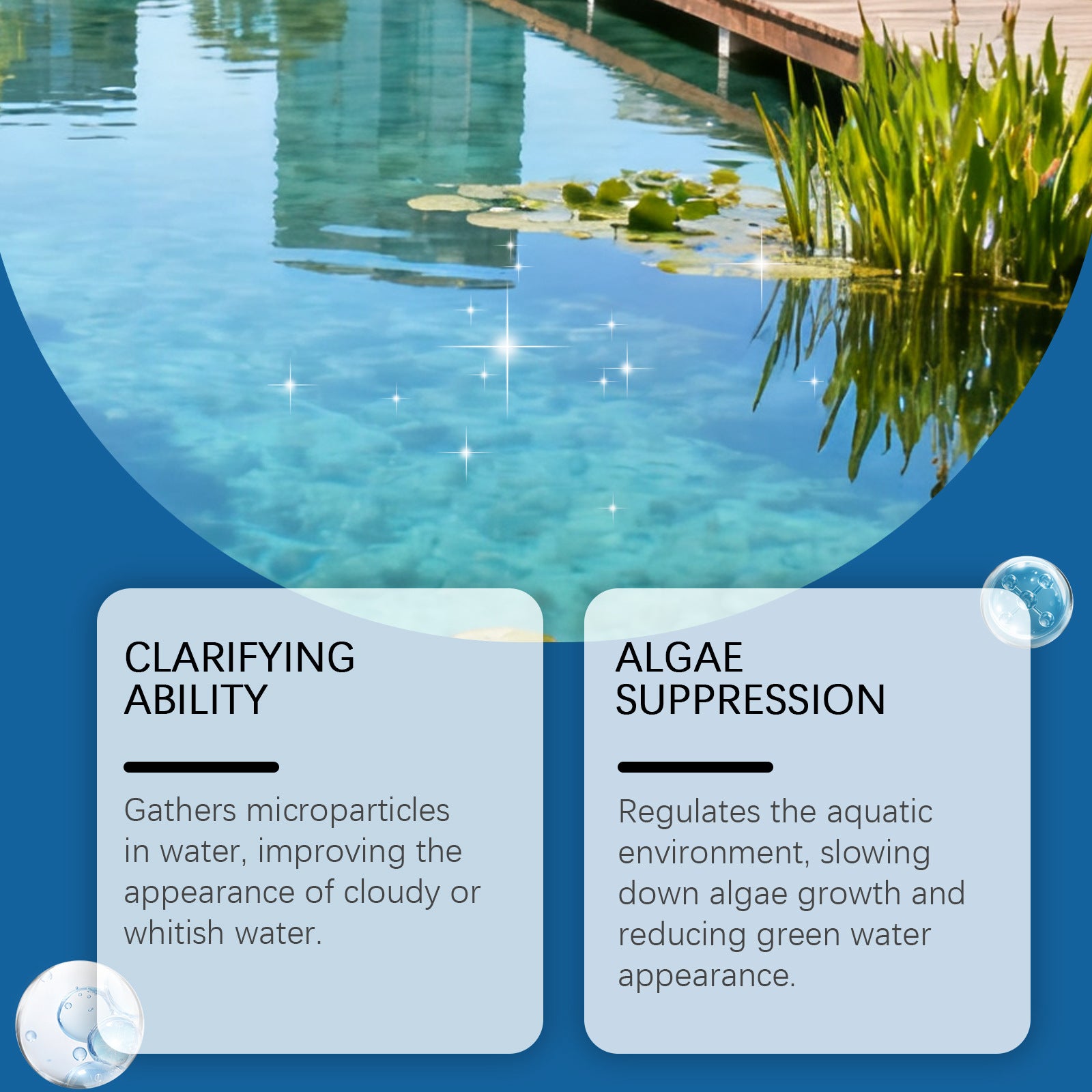 Poudre de clarification de l'eau