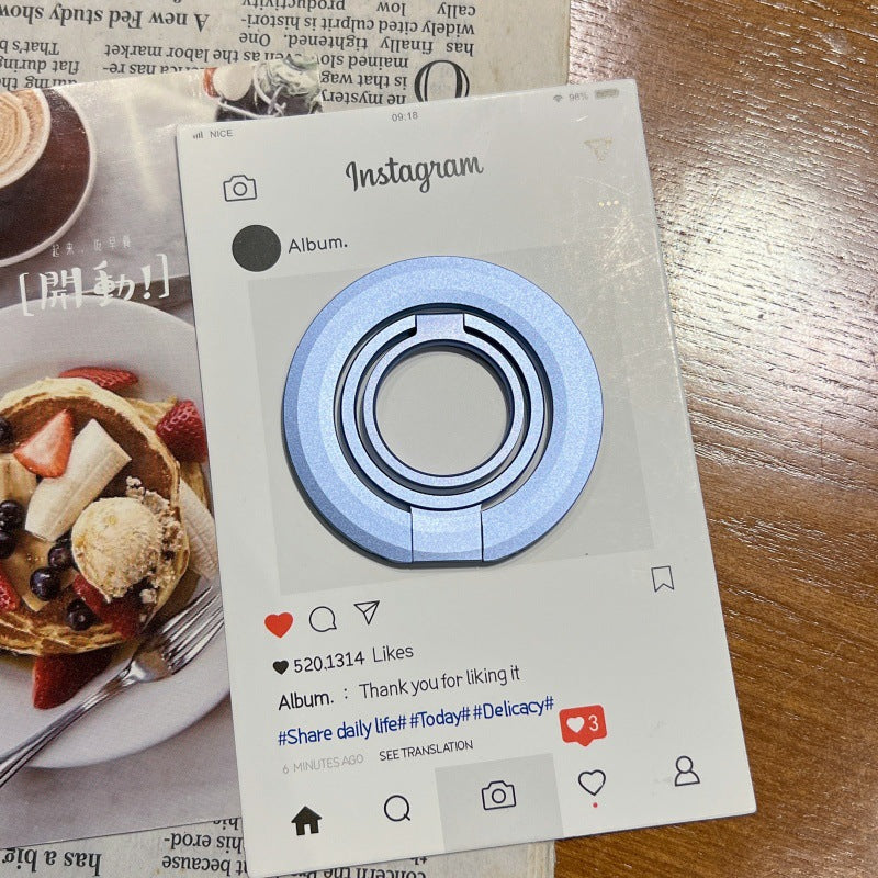 Porte-téléphone magnétique triple double anneau