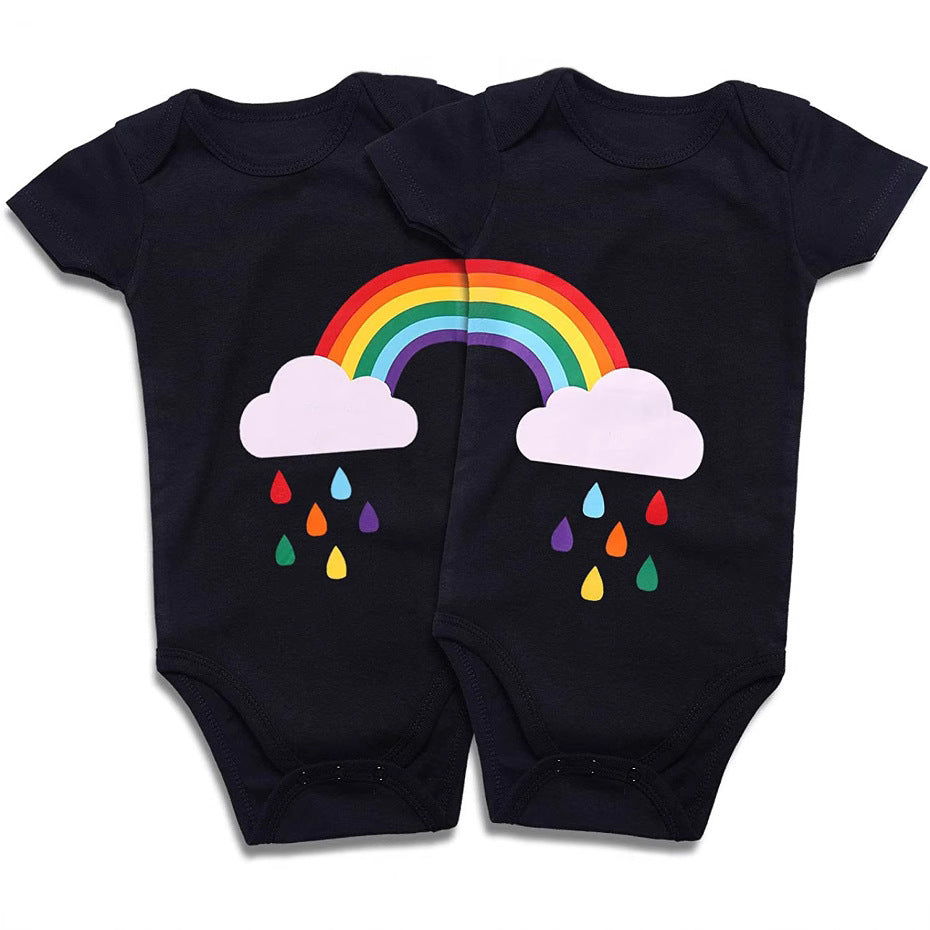 Cotton Baby Onesies 2-Pack - Bodysuit à manches courtes pour jumeaux nouveau-nés - Clothin pour bébé doux