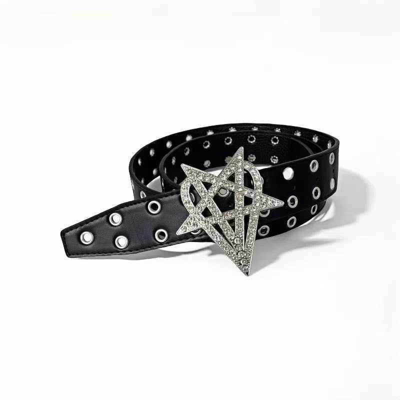 Rivet Punk large ceinture mode et polyvalent style vintage