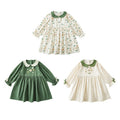 Robe de coton à col rond pour tout-petits Et les enfants