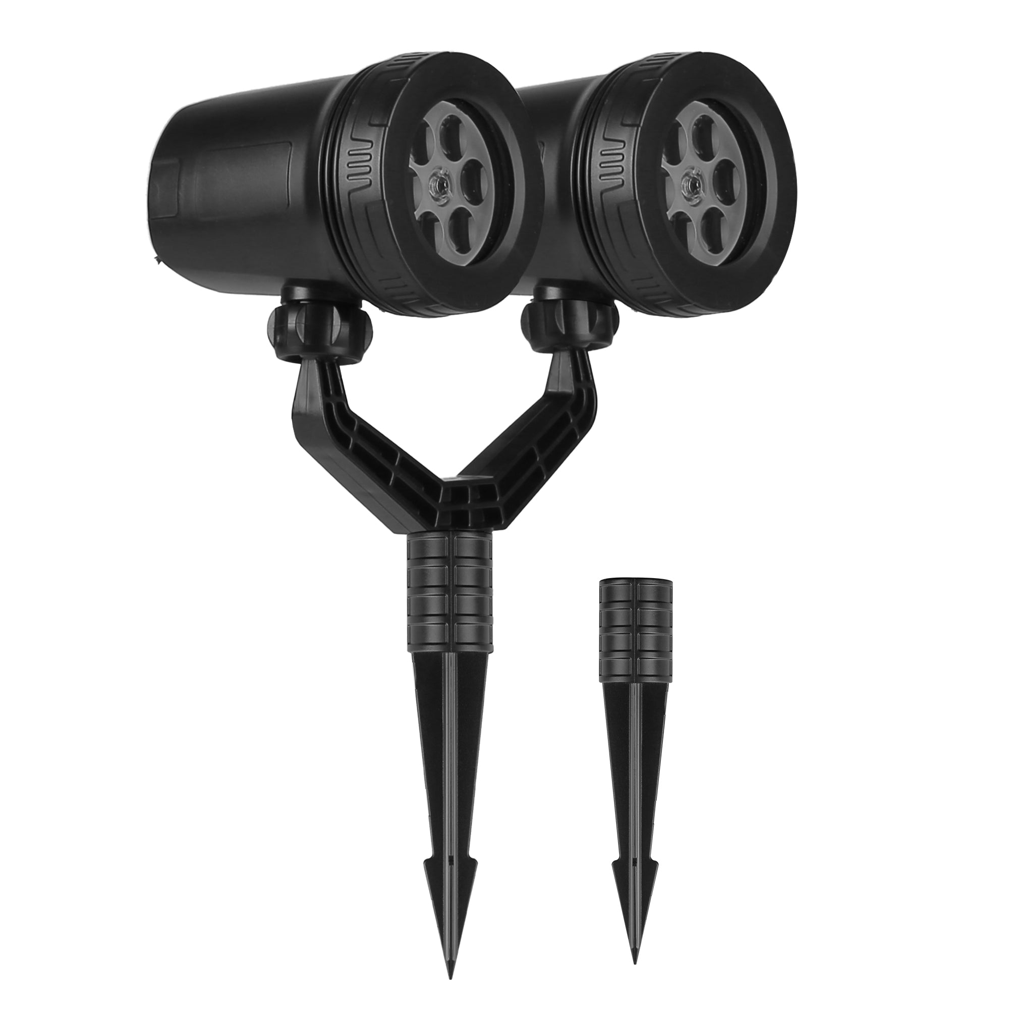 1Pc Christmas Snowflake Projector Light Double Head LED Stake Light IP44 Waterproof Xmas Dec