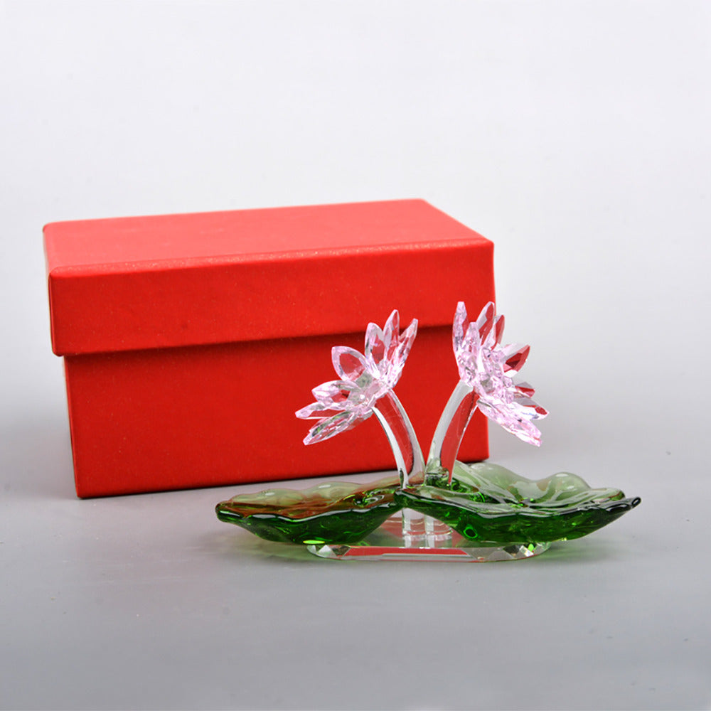 Champignons Artisanats Ananas Poisson rouge Fleur Pot Swan Papillon Porc cristal Ornements