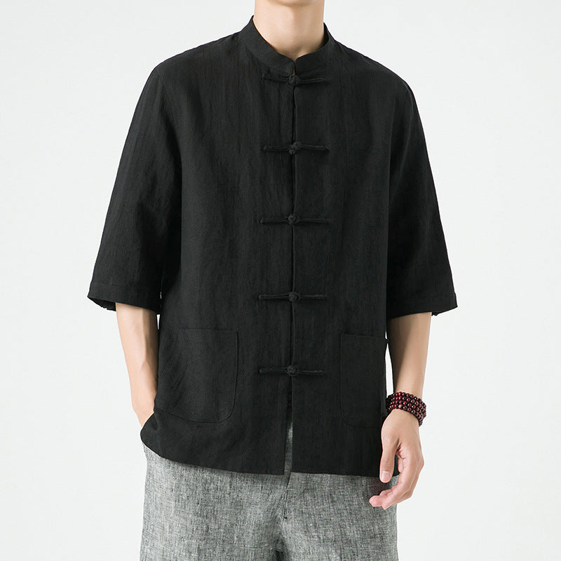 Chemise style chinois retro Tang style chinois