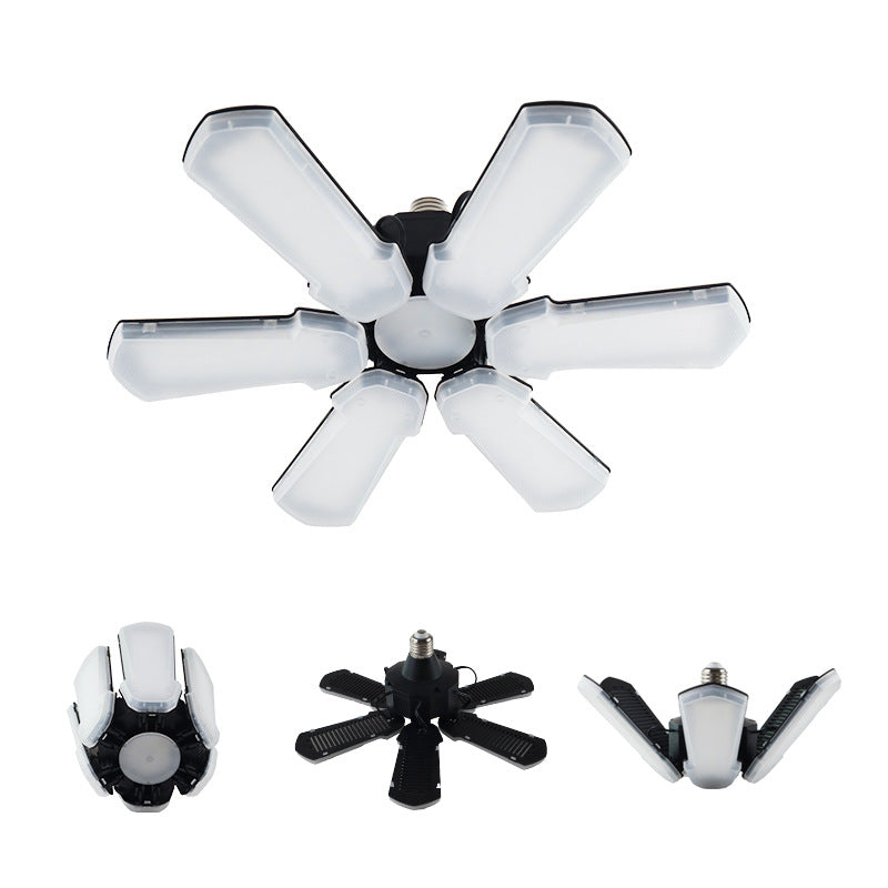 Deformation de garage LED pliant 6 feuilles éclairage industriel et lampe minière