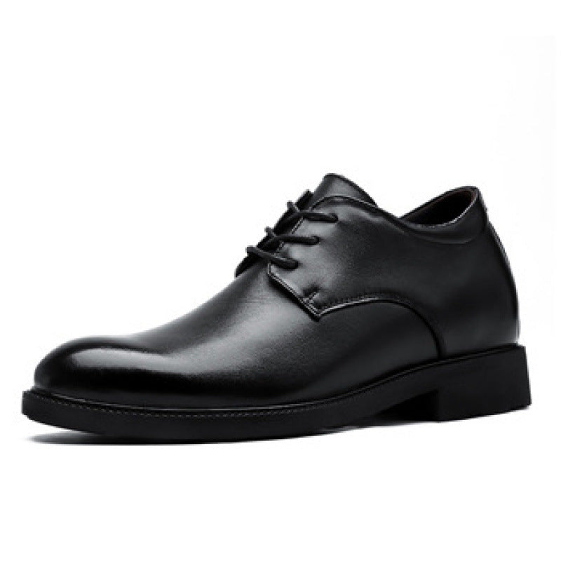 Chaussures en cuir homme avec une semelle intérieure de plus en plus haute cachée pour les affaires