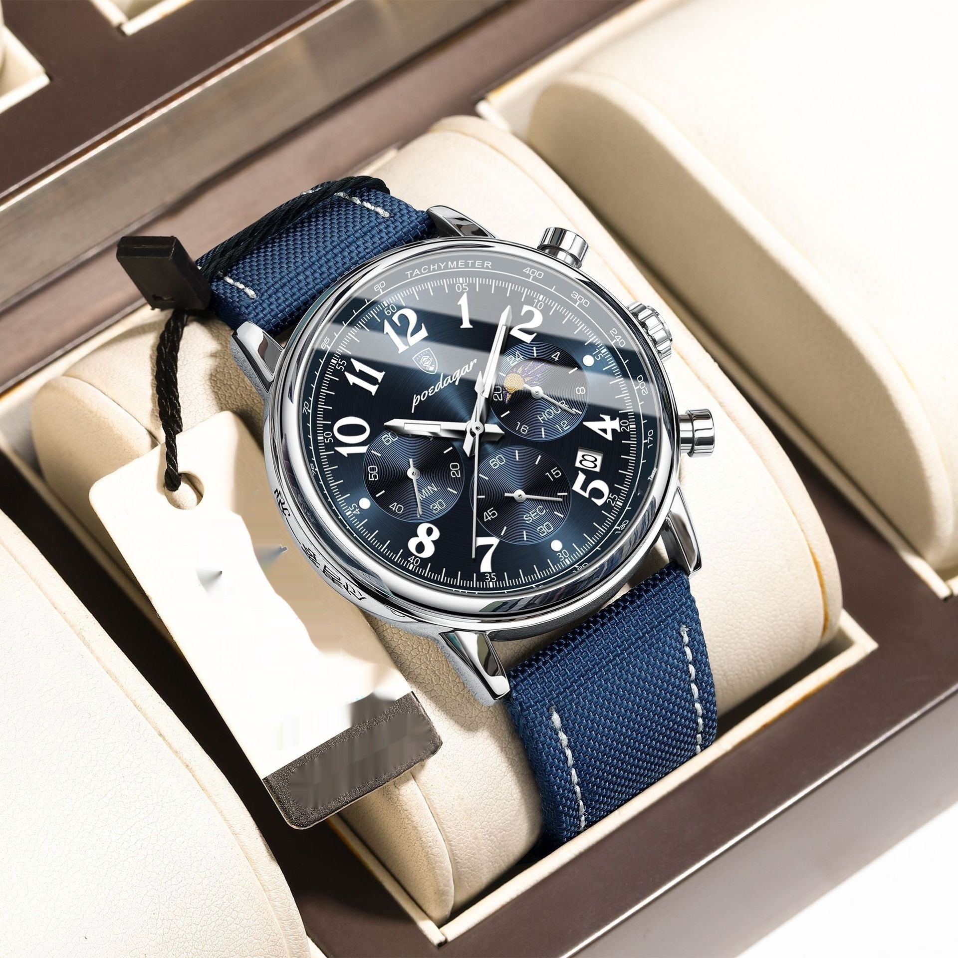 Multifonctionnelle Montre Quartz Lumineux Homme